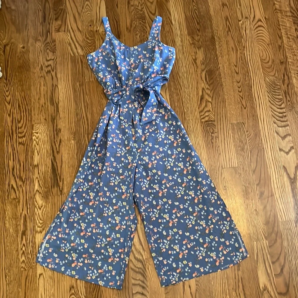Justice Jumpsuit Girl’s Floral Size 16